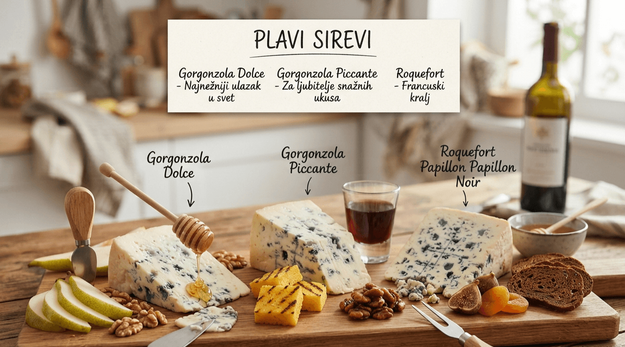 Plavi sirevi: Gorgonzola i Roquefort – ukusi za prave gurmane