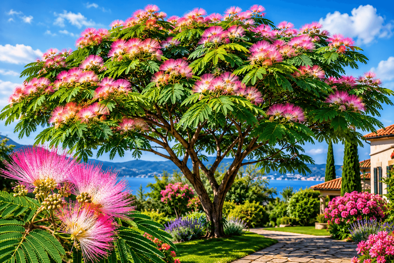 Albizia julibrissin: egzotično drvo raskošnih ružičastih cvetova