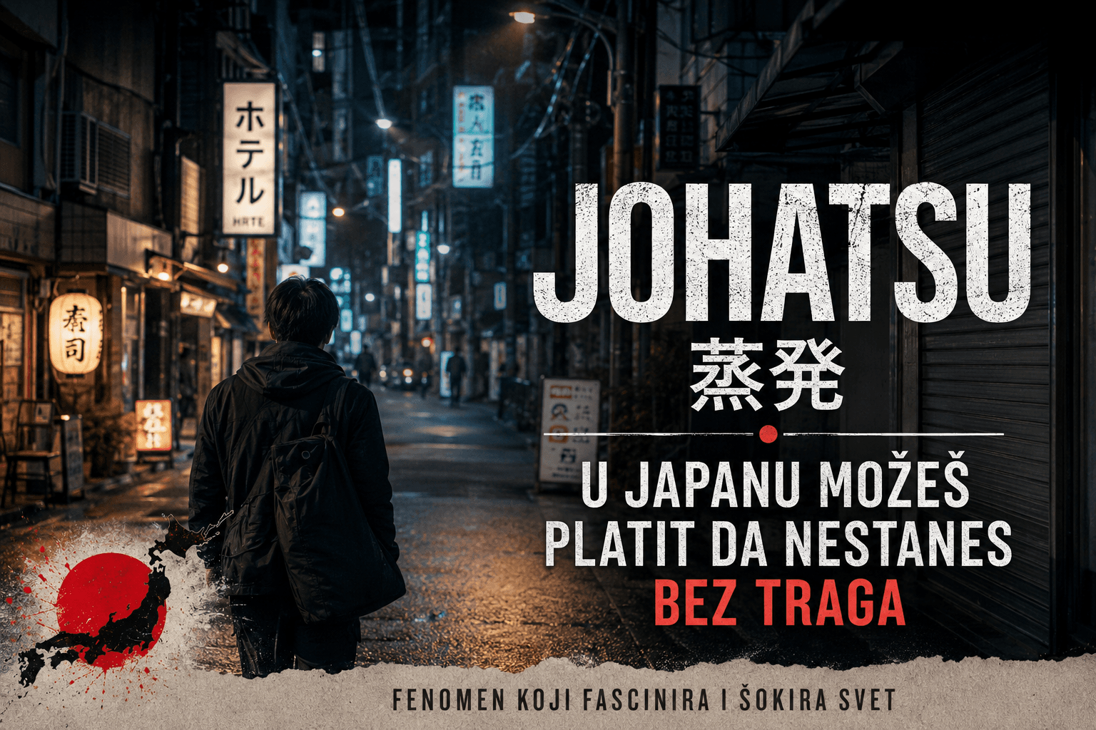 U Japanu možeš platiti da nestaneš bez traga: Fenomen Johatsu